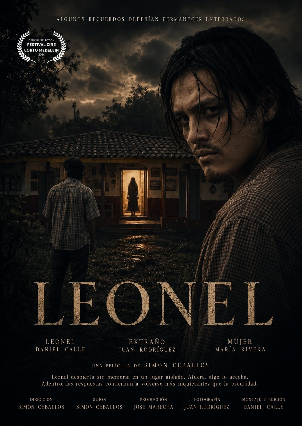 Póster oficial del cortometraje LEONEL